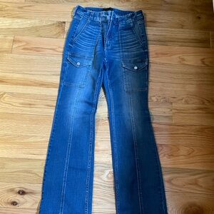 WHBMHigh-Rise Everyday Soft Denim™ Cargo Skinny Flare Jeans